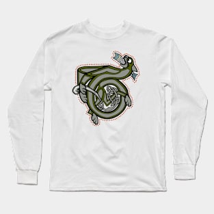 Celtic Cat Letter T Long Sleeve T-Shirt